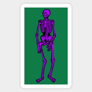 Purple Skeleton Sticker